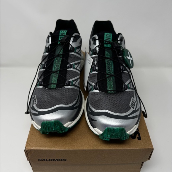 Salomon Green and Silver XT-6 x END Sneakers - Women’s 8/Men’s 6.5 - Picture 2 of 9